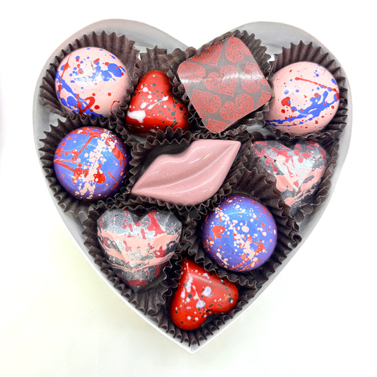 Valentine's Collection: Luxury Chocolate 10pc Heart Box